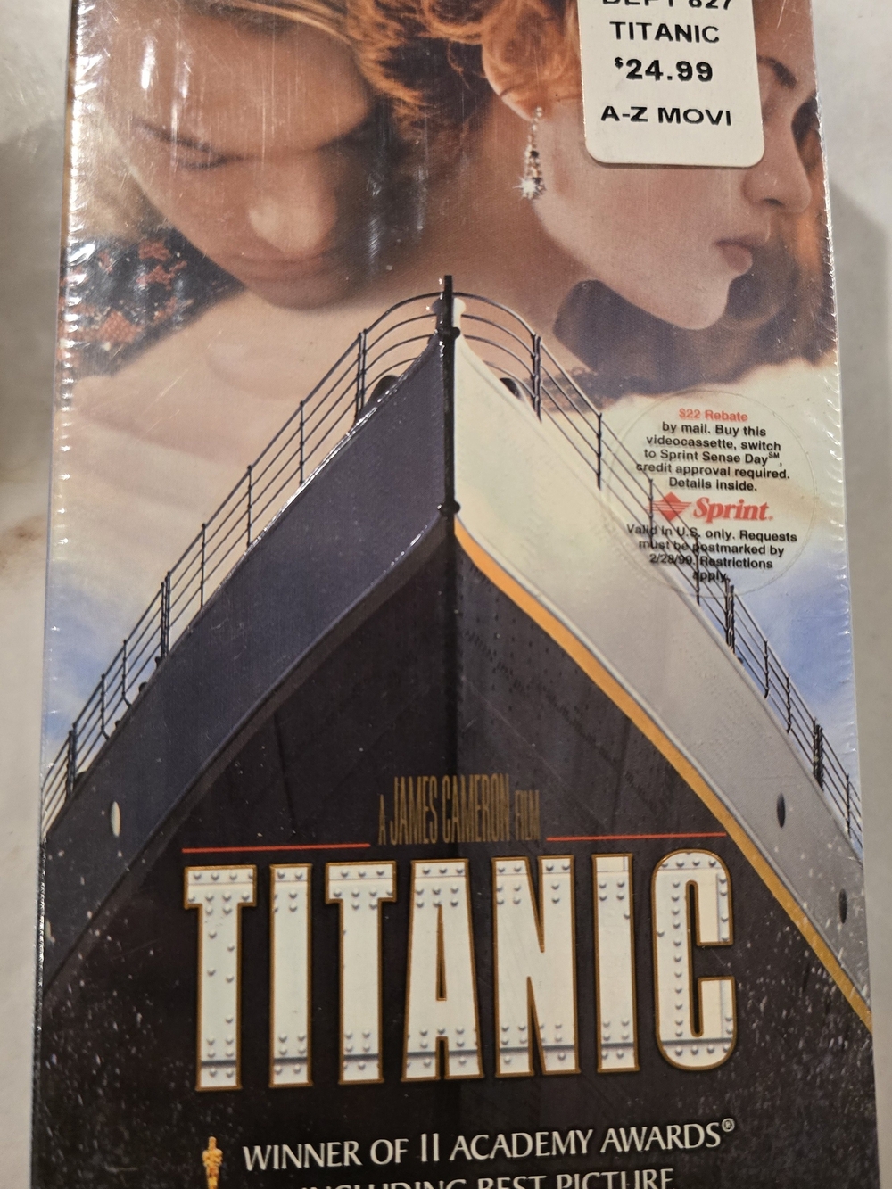 Titanic VHS Movie - Black